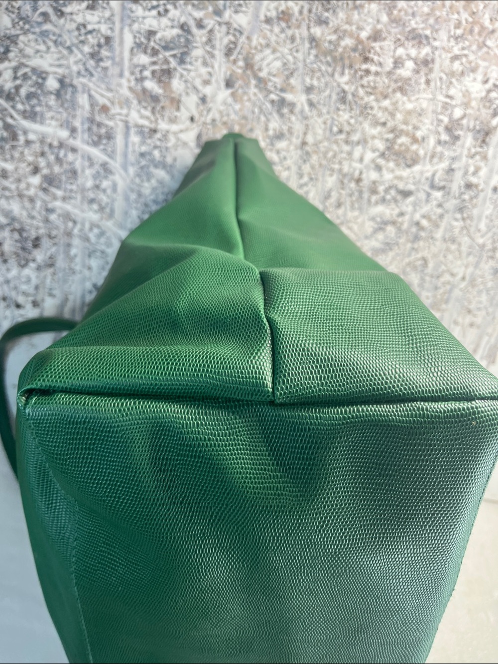 Vintage Christian Dior Perfumes Emerald Green PVC Large Green Travel Bag - Picture 6 of 10